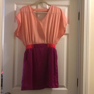Coral & Fuscia Dress